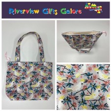 Medium Tote Bag with Zip - White Cockatoo Medium Tote Bag with Zip - White Cockatoo